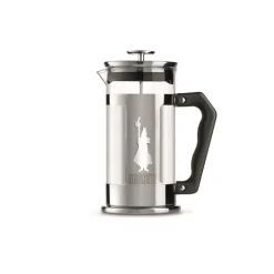 Kaffekannor, Presskannor & Kaffefilter-Bialetti Preziosa kaffepress 3 koppar, Silver-svart