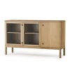 Sideboards & Skänkar|Sideboards & Skänkar-Stolab Prio Mellan skänk, ek naturell olja, glasdörr