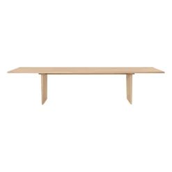 Matbord-GUBI Private matbord 100x320 cm, Ljusbetsad ek