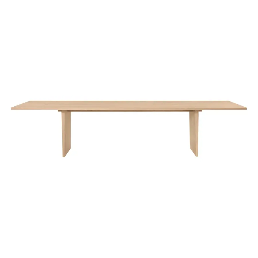 Matbord-GUBI Private matbord 100x320 cm, Ljusbetsad ek