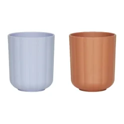 Pullo kopp 2-pack, Caramel-ice blue^OYOY New