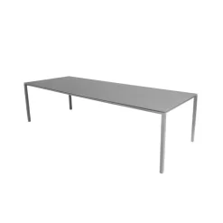 Utebord·Matbord Utomhus|Matbord Utomhus-Cane-line Pure matbord, Basalt grey-ljusgrå 280x100 cm
