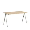Pyramid 01 skrivbord, Oak matt lacqured-140x75cm-beige stålstativ^HAY Online