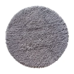 Runda Mattor|Bomulls- & Trasmattor-Etol Design Rasta matta rund Ø120 cm, Grafit