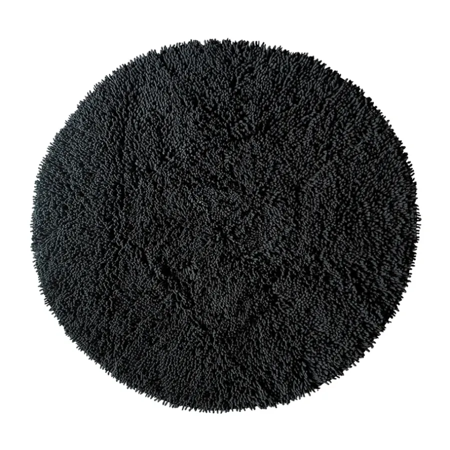 Runda Mattor|Bomulls- & Trasmattor-Etol Design Rasta matta rund Ø120 cm, Svart