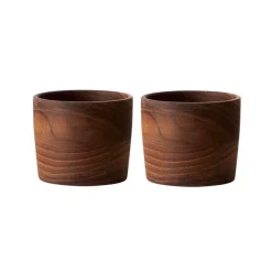 Äggkoppar-Aida Raw äggkopp teak 2-pack, Brun