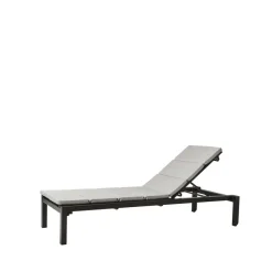 Relax solsäng, Natté grey, inkl dyna^Cane-line Hot