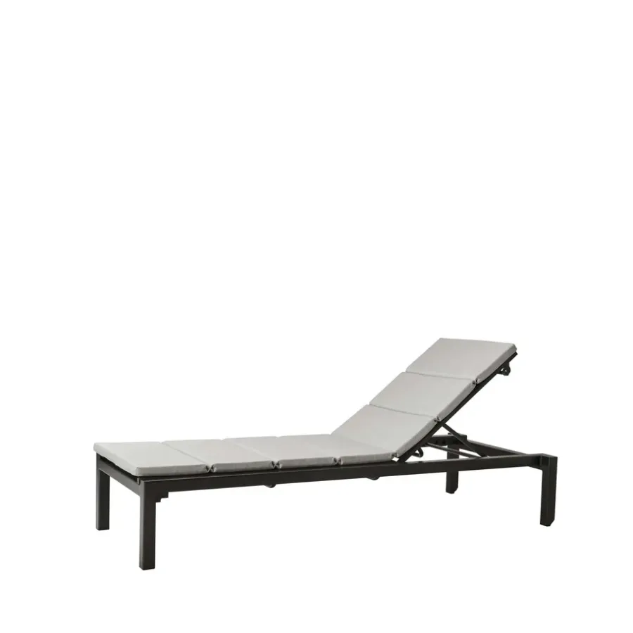 Relax solsäng, Natté grey, inkl dyna^Cane-line Hot
