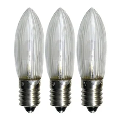 Reservdelar Till Lampor-Star Trading Reservlampa E10 universal-LED utomhus 3-pack, 0,2W 2100K ej dimbar