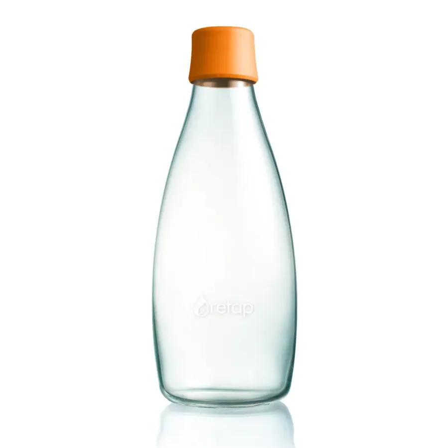 glasflaska 0,8 l, orange^Retap