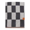 Retro handduk, Dark grey, 70x133 cm^Mette Ditmer Hot