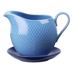 Såssnipor & Såskannor-Lyngby Porcelæn Rhombe såskanna 67 cl, Blå