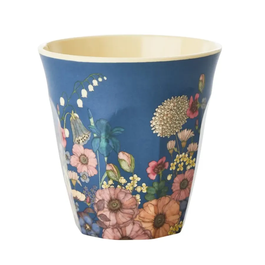 Barnmuggar|Plastmuggar-RICE melaminkopp medium, Flower collage