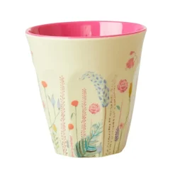 melaminkopp medium, Summer flowers^RICE Outlet