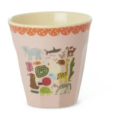 melaminkopp medium, Wildlife pink^RICE Hot