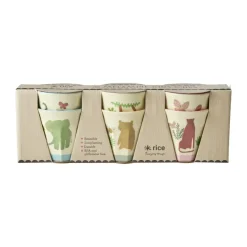 Barnmuggar|Plastmuggar-RICE melaminkopp small 6-pack, Sweet Jungle