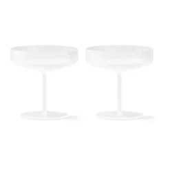 Ripple champagneglas 2-pack, Frosted^Ferm Living Online