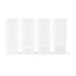 Drinkglas-Ferm Living Ripple long drink glas 4-pack, Frosted