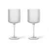 Vinglas-Ferm Living Ripple rödvinsglas 32,5 cl 2-pack, Clear