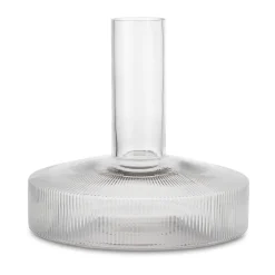 Vinkaraffer-Ferm Living Ripple vinkaraff, Clear