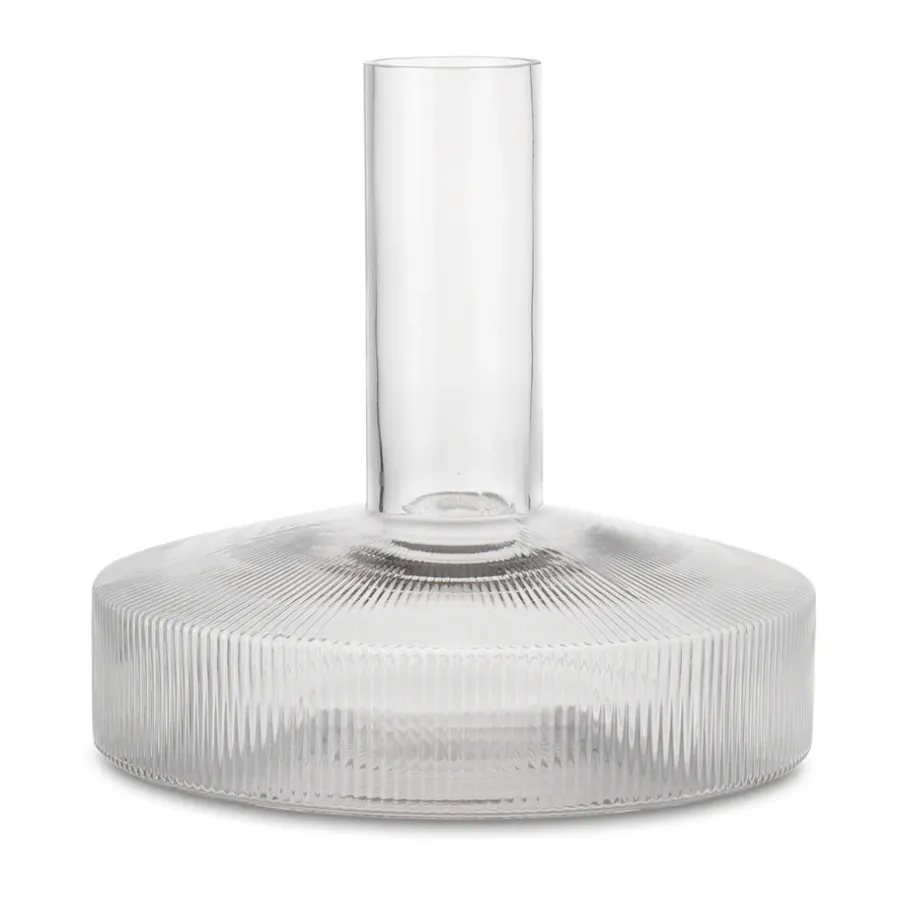Vinkaraffer-Ferm Living Ripple vinkaraff, Clear