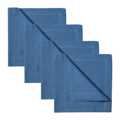 Tygservetter|Tygservetter-Linum Robert servett 4-pack, Djup havsblå