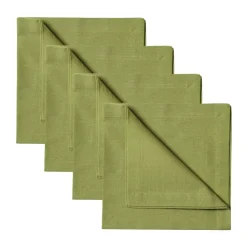 Robert servett 4-pack, Mossgrön^Linum Discount