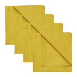 Tygservetter|Tygservetter-Linum Robert servett 4-pack, Senapsgul