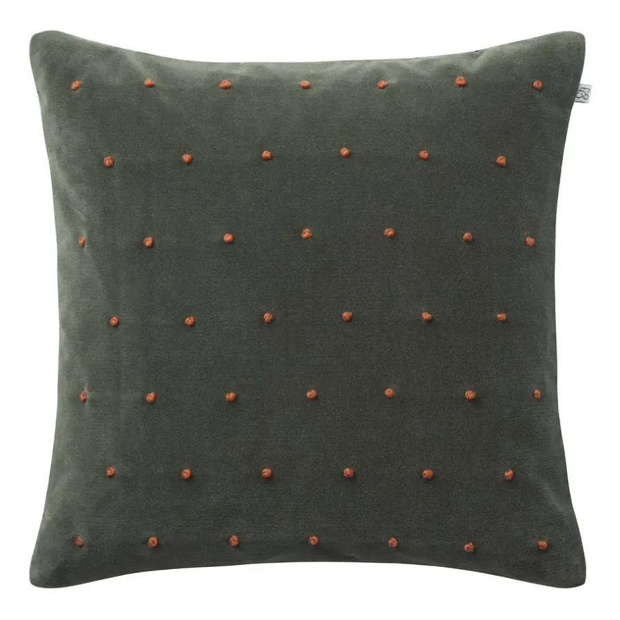 Roma kuddfodral 50x50 cm, Forest green-terracotta^Chhatwal & Jonsson Best