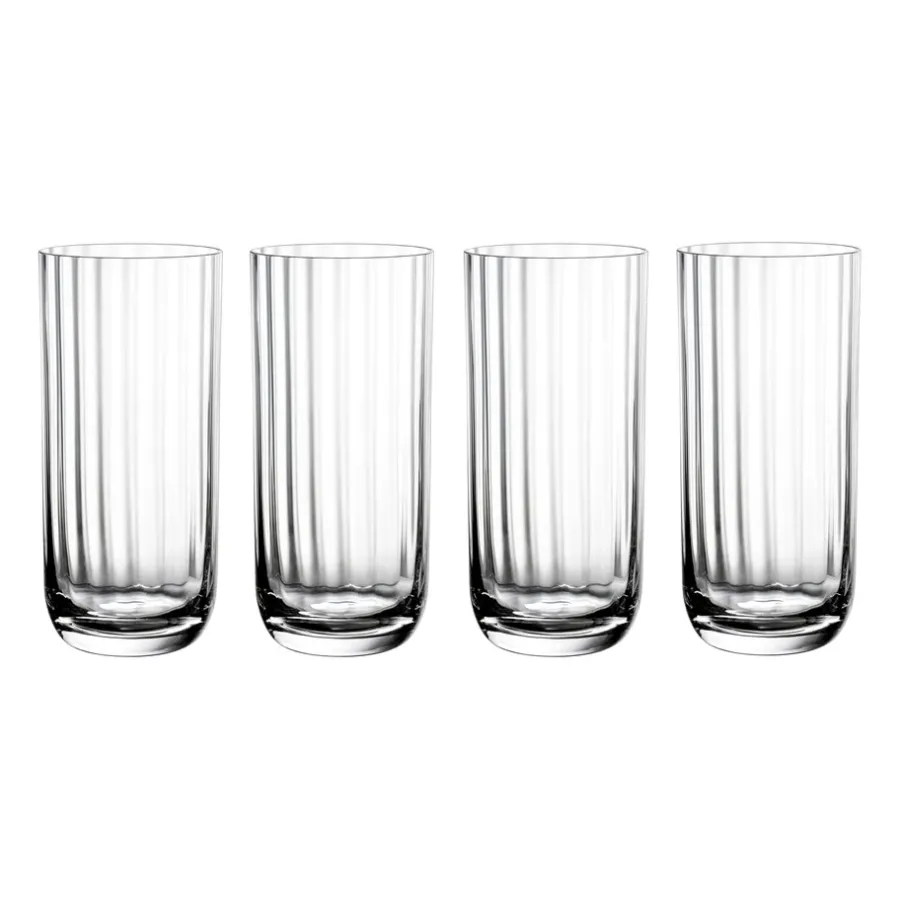Cocktailglas|Drinkglas-Villeroy & Boch Rose Garden longdrinksglas 4-pack 45 cl, Klar