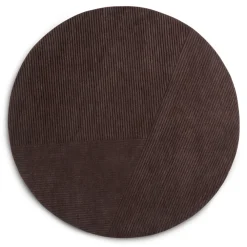 Row matta rund Ø200 cm, Mörkbrun^Northern Best