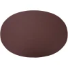 bordstablett läder oval 47x34 cm, Brun^Ørskov Hot