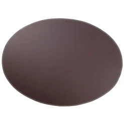 bordstablett läder oval, brun^Ørskov Clearance