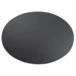 bordstablett läder oval, svart^Ørskov Best