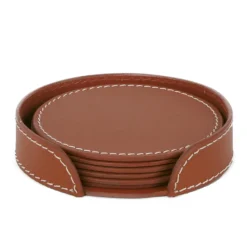 glasunderlägg 6-pack, cognac^Ørskov New