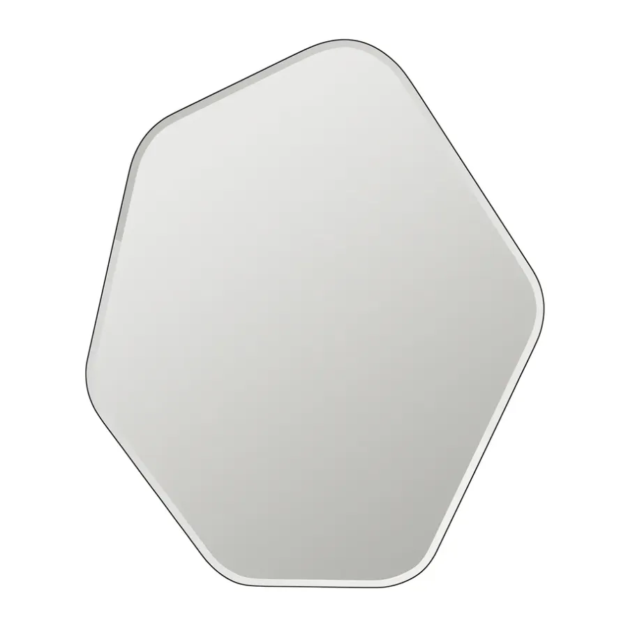 Väggspeglar-Broste Copenhagen Ruby väggspegel 60x50 cm, Clear-black