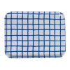 Brickor-Fine Little Day Rutig bricka 33x43 cm, Blue