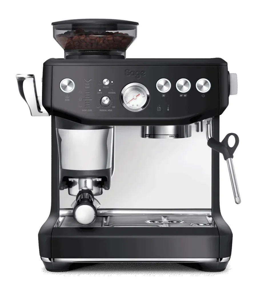 SES 876 halvautomatisk espressomaskin, Black Truffle^Sage Best