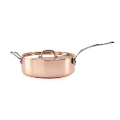 Traktörpannor & Sauteuser-Samuel Groves traktörpanna med lock Ø26 cm, Koppar