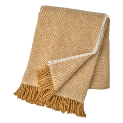 Sandstone ullpläd 130x180 cm, Mustard^Scandi Living Hot