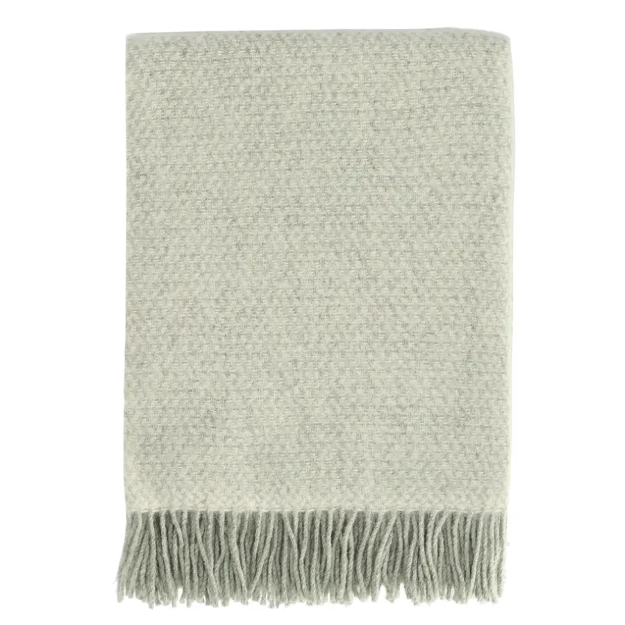 Sandstone ullpläd 130x180 cm, Sage Melange^Scandi Living New