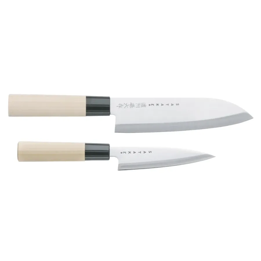 Houcho knivset petty & santoku, 2 delar^Satake