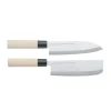 Japanska Knivar|Knivset-Satake Houcho knivset santoku & nakiri, 2 delar