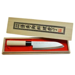 Japanska Knivar|Kockknivar-Satake Houcho kockkniv i balsabox, 17 cm