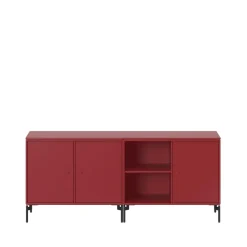 Save sideboard, beetroot 165, svartlackade ben^Montana Discount