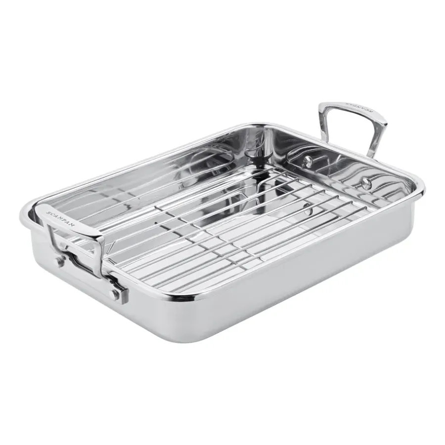 Ugnsformar-Scanpan Impact långpanna med galler, 43,5x28,5 cm