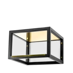 Hatthyllor|Hatthyllor-Scherlin hallhylla 11 Mini, svart/mässing