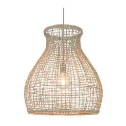 Seagrass taklampa 55 cm, Brun^By Rydéns Online