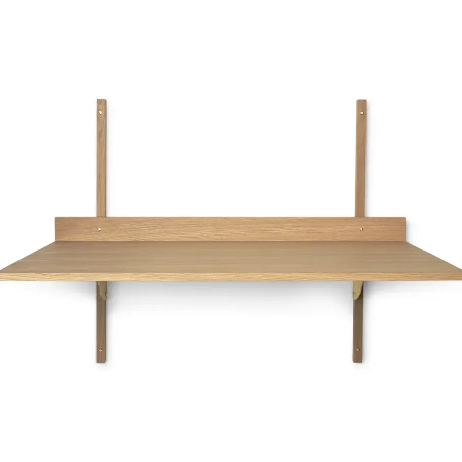 Sector skrivbord, Oak-brass^Ferm Living Best