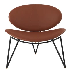 Semper loungestol, Black-cognac^AYTM Outlet